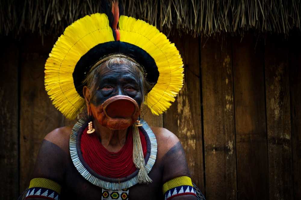 Raoni Metuktire headdress